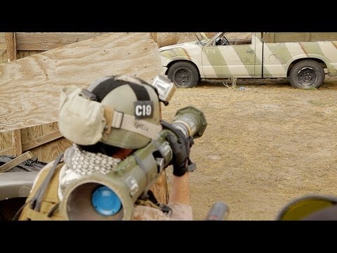 Airsoft Battle - Desert Fox Field 01/26/13 KWA Umarex MP7 WE PDW H&K 416 AT4 Suicide bomber