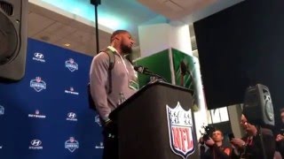 Shawn Oakman Baylor Defensive End Beast NFL Combine @AJSports_4 #NFLCombine