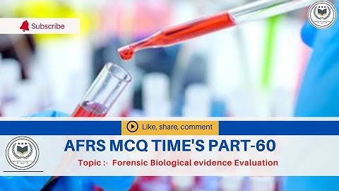 MCQ !Forensic Biology! Forensic Serology! Forensic science! Part:- 60! UGC NET/JRF!