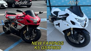Installing New Fairings On My GSXR600