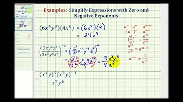 Ex 5:  Simplify Expressions with Negative Exponents
