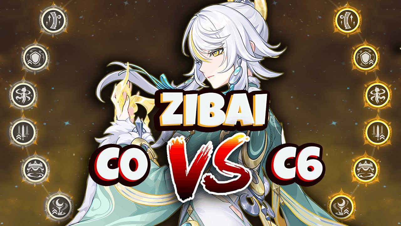 Zibai C0 - C6 Constellation Damage Comparison