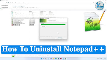 ✅ How To Uninstall Notepad++ in Windows 11/10/8/7