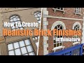 Creating Realistic Brick Finishes on Dolls Houses & Models using Realistic Brick Compound & Stencil