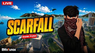 🔥Scarfall 2.0 Solo vs Squad Rank Push Gameplay Livestream 🥶 #scarfall #live @bmxlunoxsf