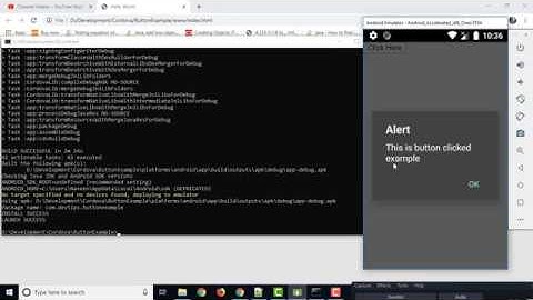 Cordova - How to create button in cordova App | Simple button example in cordova for android