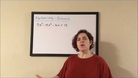 Factoring: Grouping ex 1