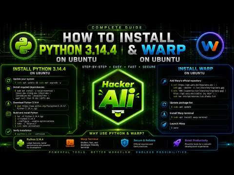 How to Install Python 3.14.4 & Warp on Ubuntu (Step-by-Step Guide) 🚀