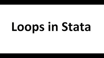 Loops in Stata