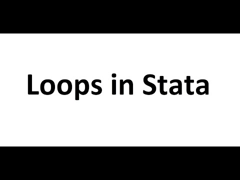 Loops in Stata