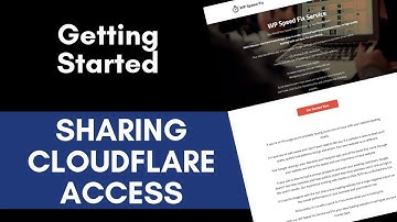 How To Share Your Cloudflare Account With Other Users