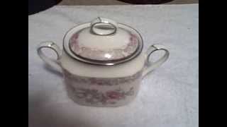 Noritake Bone China 9720 Imperial Gardens Sugar Bowl Vintage Very Good Condition