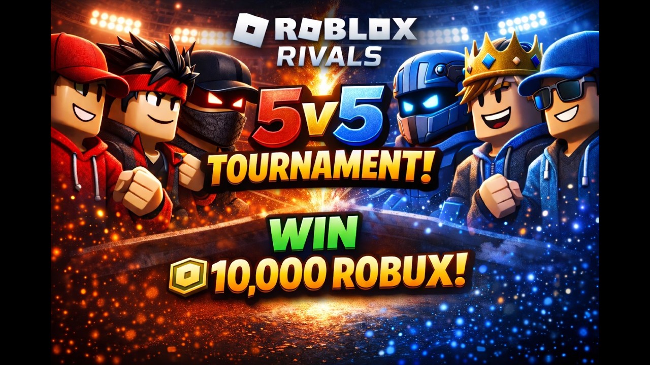 5v5 Roblox Rivals Tournament LIVE | 10,000 Robux Prize - YouTube