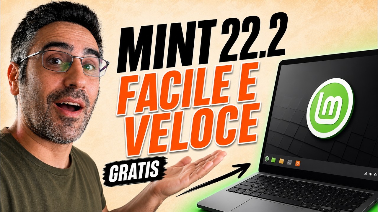 Thumbnail del video Linux Mint 22.2 Beta: Facile, Veloce e GRATIS - Vediamolo Insieme!