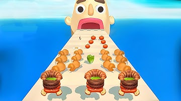 Sandwich Runner - SpeedRun All Levels Gameplay Walkthrough Android,ios New Update Ep209