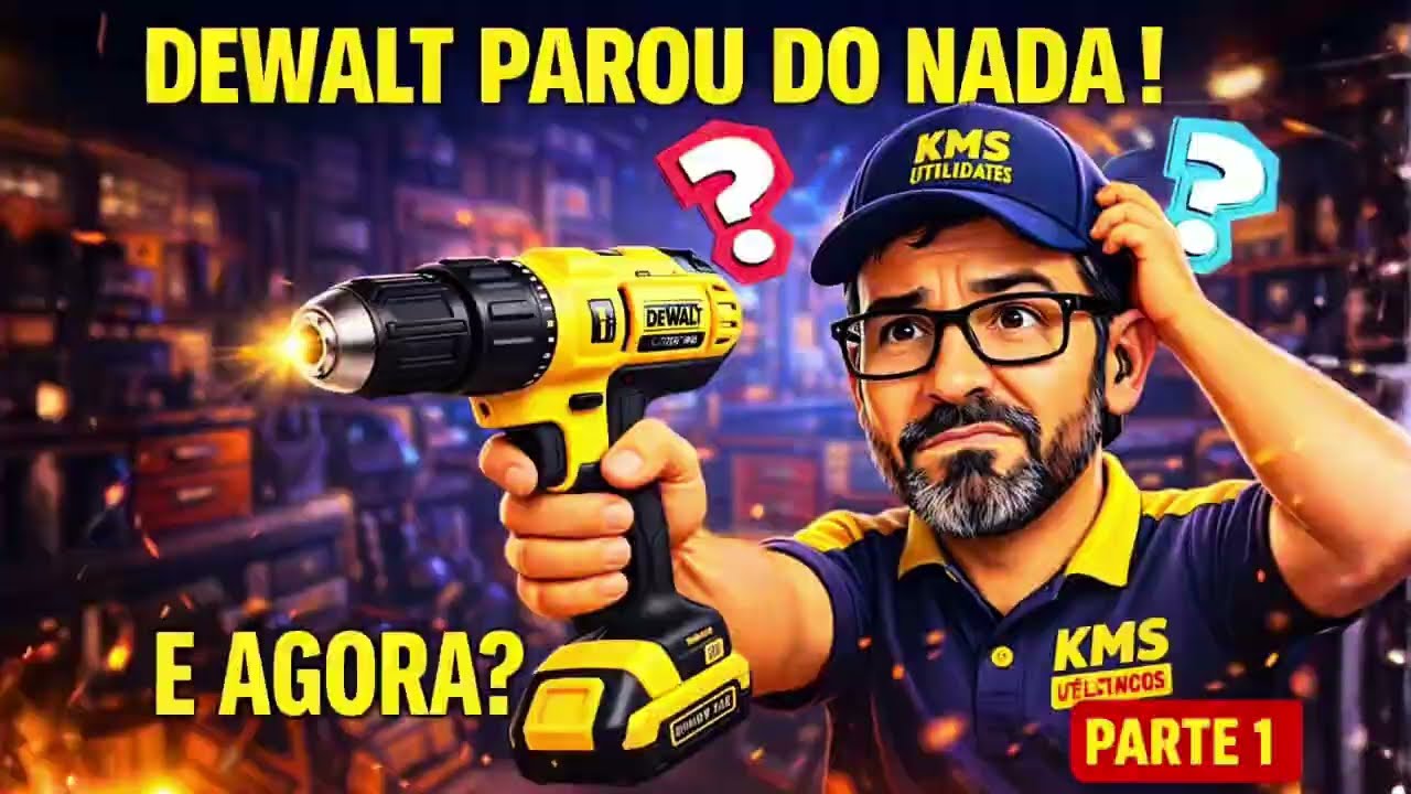 DEWALT DCD776 20V NÃO LIGA! Diagnóstico completo passo a passo