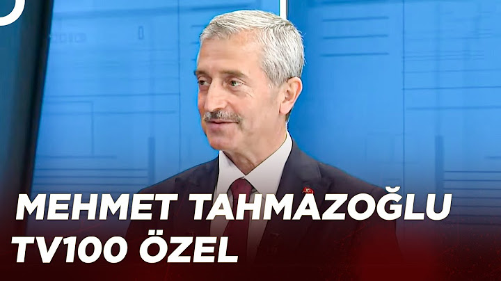 AK Parti Gaziantep Şahinbey Başkan Adayı Mehmet Tahmazoğlu | TV100 Özel