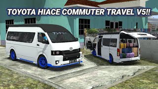 SIMPEL DAN KEREN‼️REVIEW MOD BUSSID TERBARU TOYOTA HIACE COMMUTER V5👆 screenshot 3