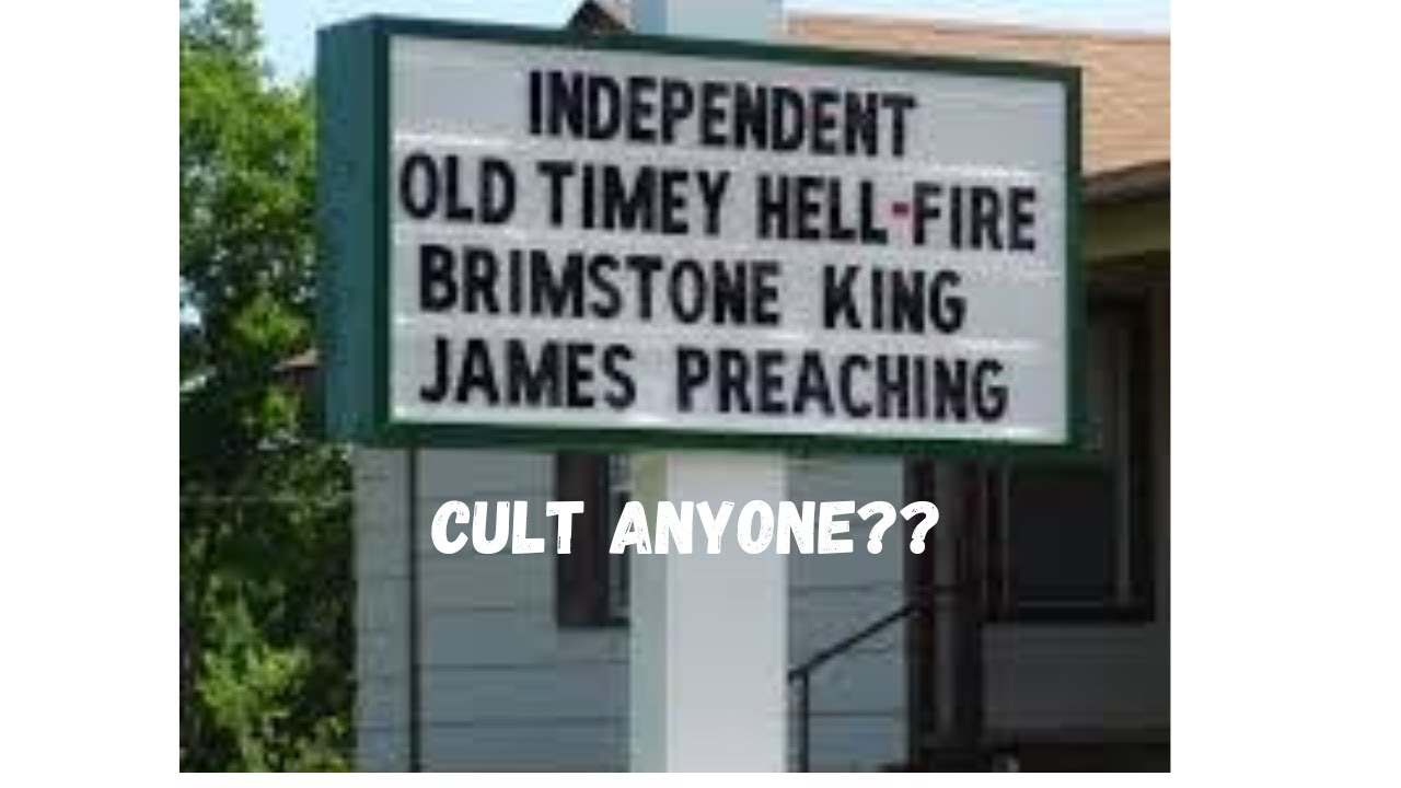PROOF Independent Fundamental Baptist (IFB) is a CULT
