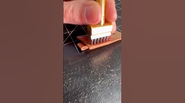 Punching Stitching Holes #leathertok #leathercraft #sinabroks #leatherasmr #leathershorts #leather