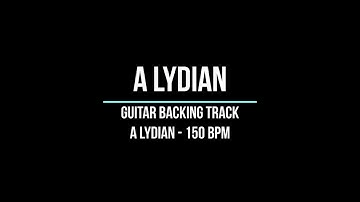 A Lydian Hard Rock Guitar Backing Track - 150 BPM