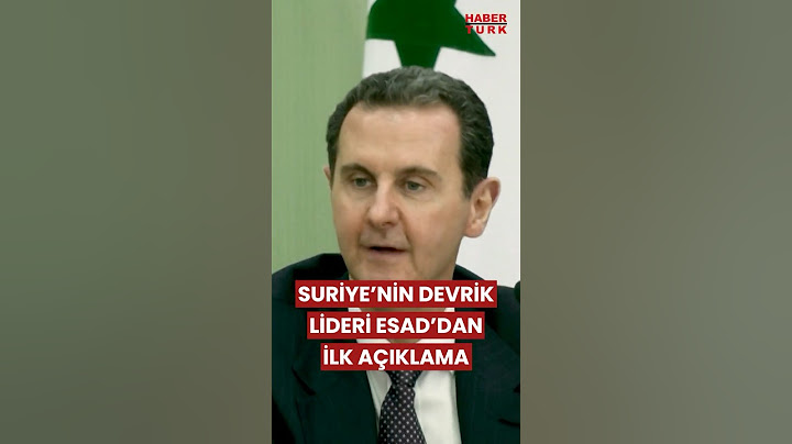 Suriye'den Kaçan Esad'dan İlk Açıklama! #esad #suriye #rusya