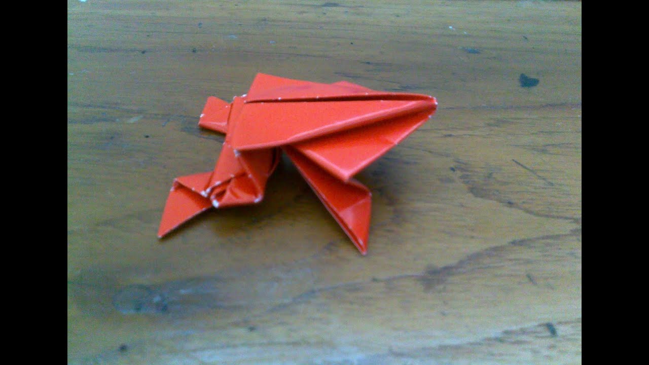 Cara Membuat Origami  Origami Binatang Katak - YouTube