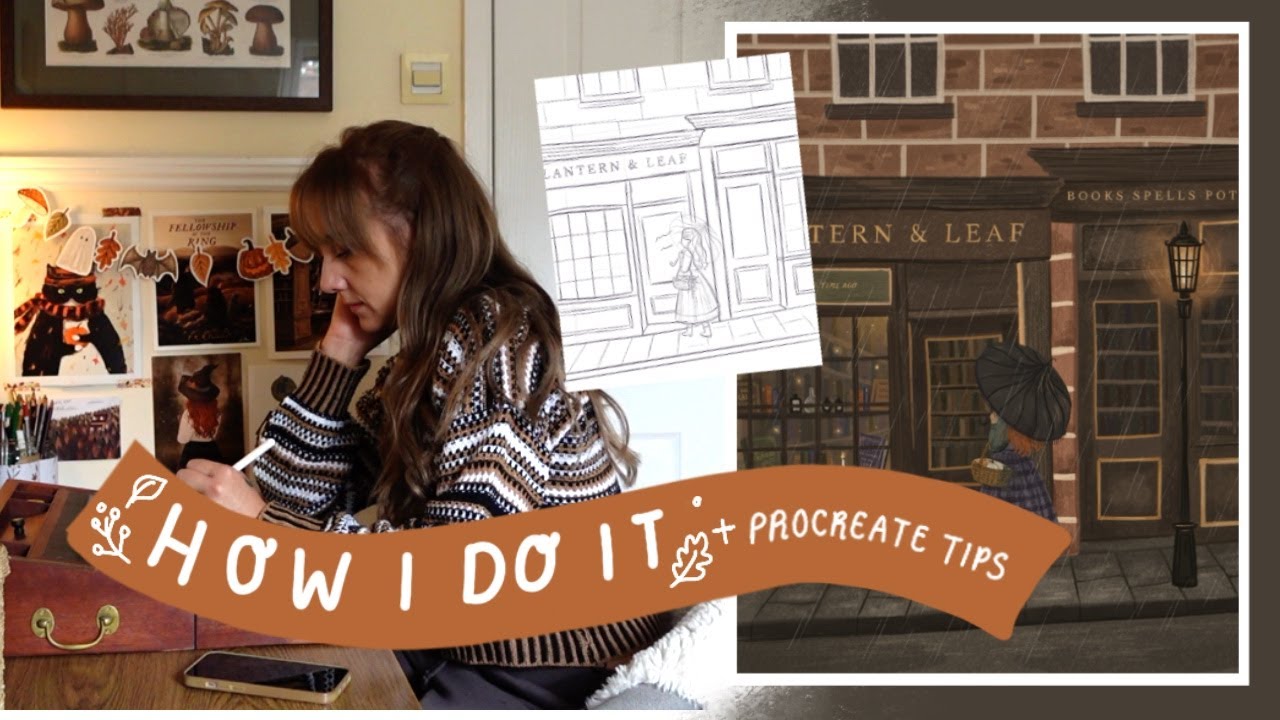 Studio Vlog | From idea to execution 🏻🍂 + Procreate Tips - YouTube