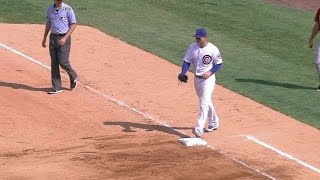 ARI@CHC: Jackson easily doubles off Pollock at first