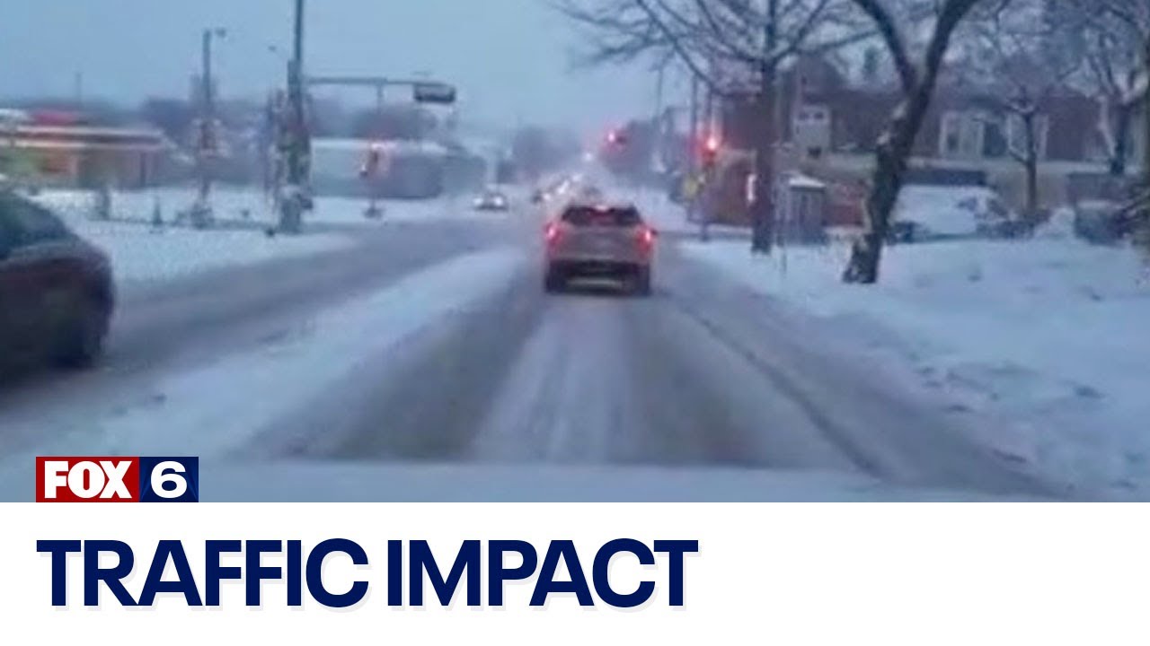 Snow impacts Wisconsin road conditions Wednesday afternoon | FOX6 News ...