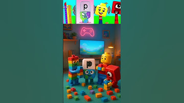 Sprunki-OC Blockie 72 X Alphabet P X Lego X Number Block 1 are playing with Blocky toys #sprunki
