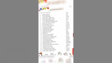 #one word substitution in english || one word in english grammar||one word examples