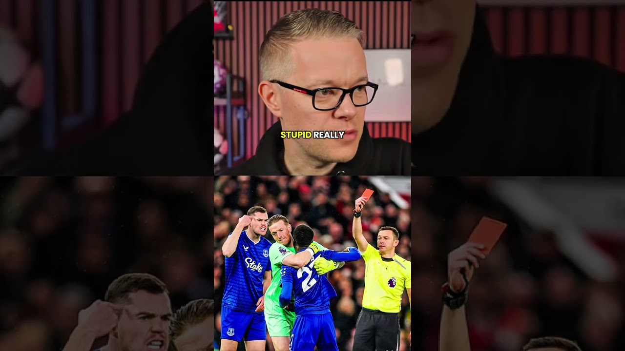Mark Goldbridge Furious After Idrissa Gueye Gets Sent Off for Slapping His Own Teammate 😳🟥