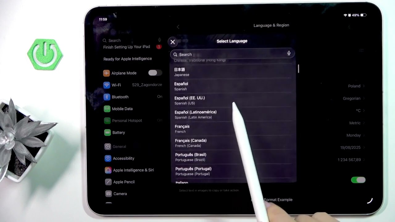 APPLE iPad Pro 11 (2025) - 言語を変更する方法 - YouTube