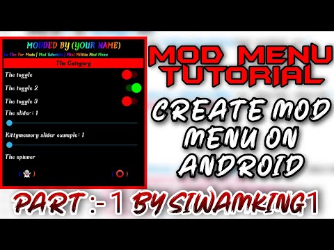 How to Make Mod Menu | mod menu tutorial | lgl mod menu| how to make own mod menu | Part :- 1