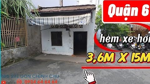 Quận 6 bán cái nhà cấp 4 hẻm xe hơi // sổ hồng riêng 