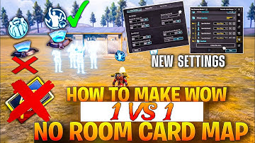 How to Create 1v1 WOW Map M416 Without Room Card | PUBG Mobile Tutorial