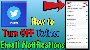 How to Turn OFF Twitter Email Notifications
