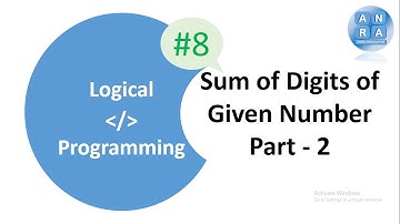 #8 Sum of Digits Till Single Digit