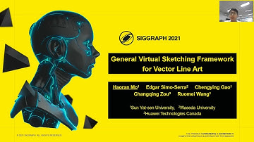 SIGGRAPH 2021 (5-minute presentation): General Virtual Sketching Framework for Vector Line Art