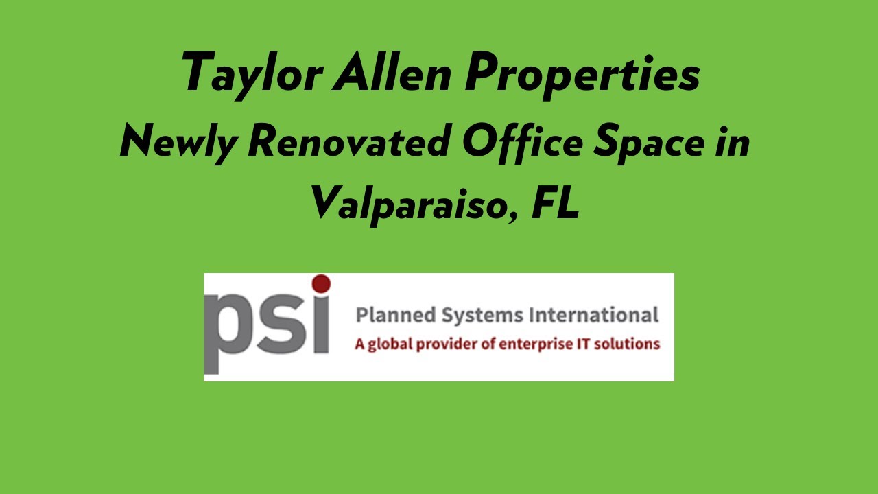 Newly Renovated PSI Office in Valparaiso, FL (Taylor Allen Properties)