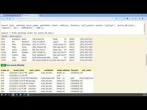 Insert records into MS Sql Server and MS Access with VBA in Excel - YouTube