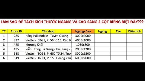 Excel Nâng cao kết hợp các hàm LEFT;FIND;RIGHT;LEN