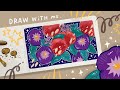 Draw With Me - Peaceful &amp; calm songs to draw, make arts or journal ✨ Playlist | Gouache Paint