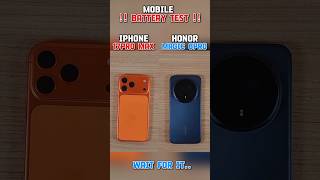 ⚡☠️ IPHONE 17PRO MAX VS HONOR MAGIC 8PRO BATTERY TEST!!
