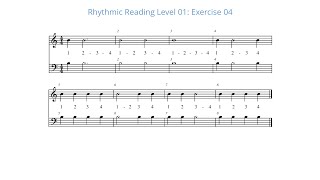 Rhythmic Reading Level One : Exercise 04