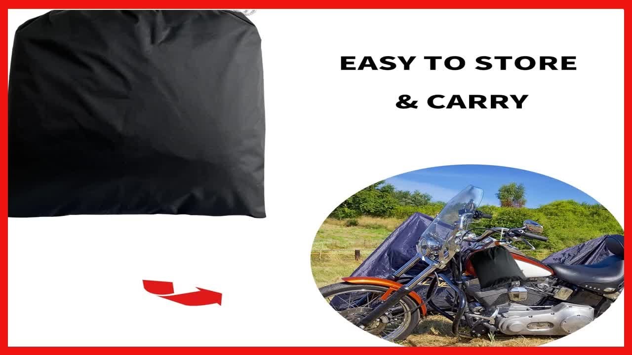 Bon produit -  ZGJIJIA Housse de Moto Robuste Durable Toutes Saisons Universelle Tous Temps Étanche