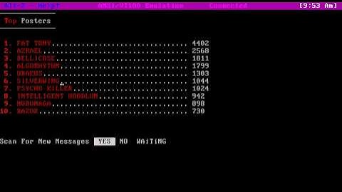 BBS Capture from 1995 - Serotonin BBS
