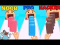 popsicle Stack Noob vs pro vs hacker oggy with jack gameplay androd iOS#roblox #dhniyaop new record 