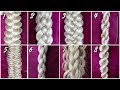 8 Basic Braids | HOW TO BRAID FOR BEGINNERS! Braid Tutorial on yourself by Another Braid
